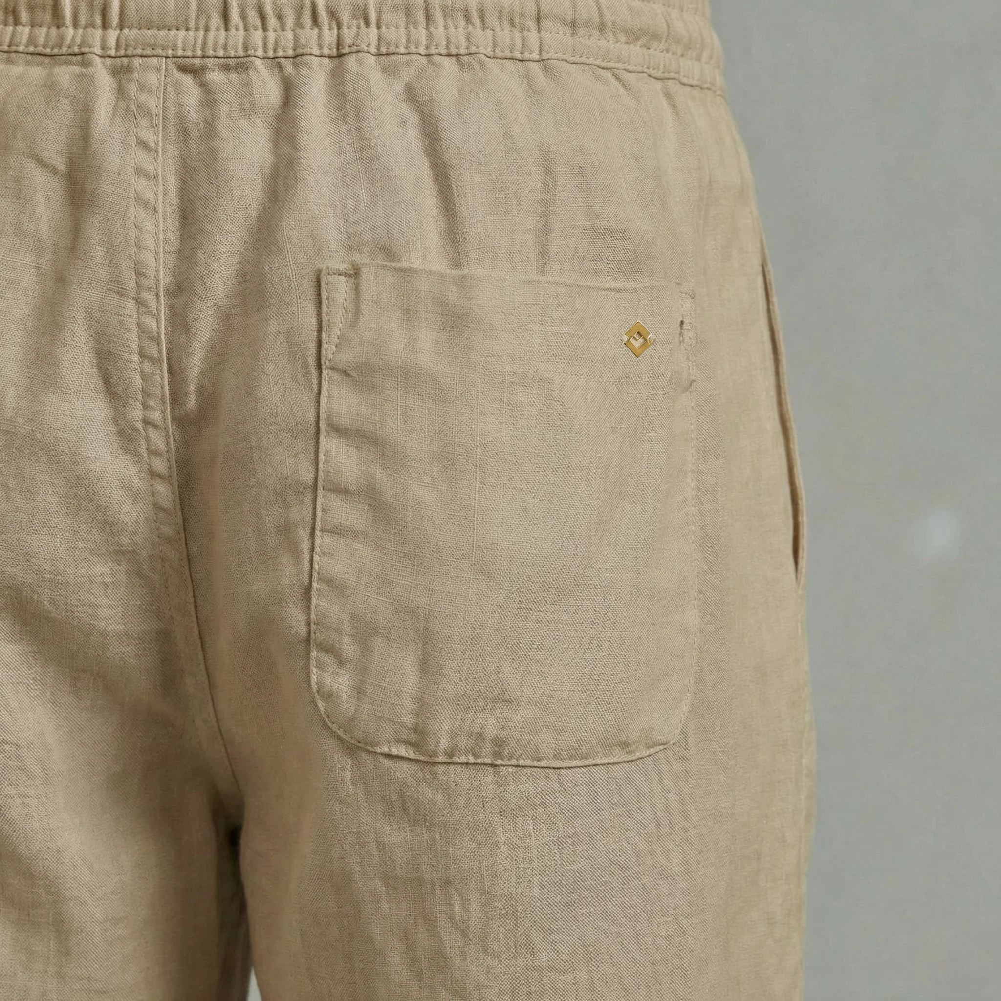 Pantalon en lin avec cordon de serrage - Image 5