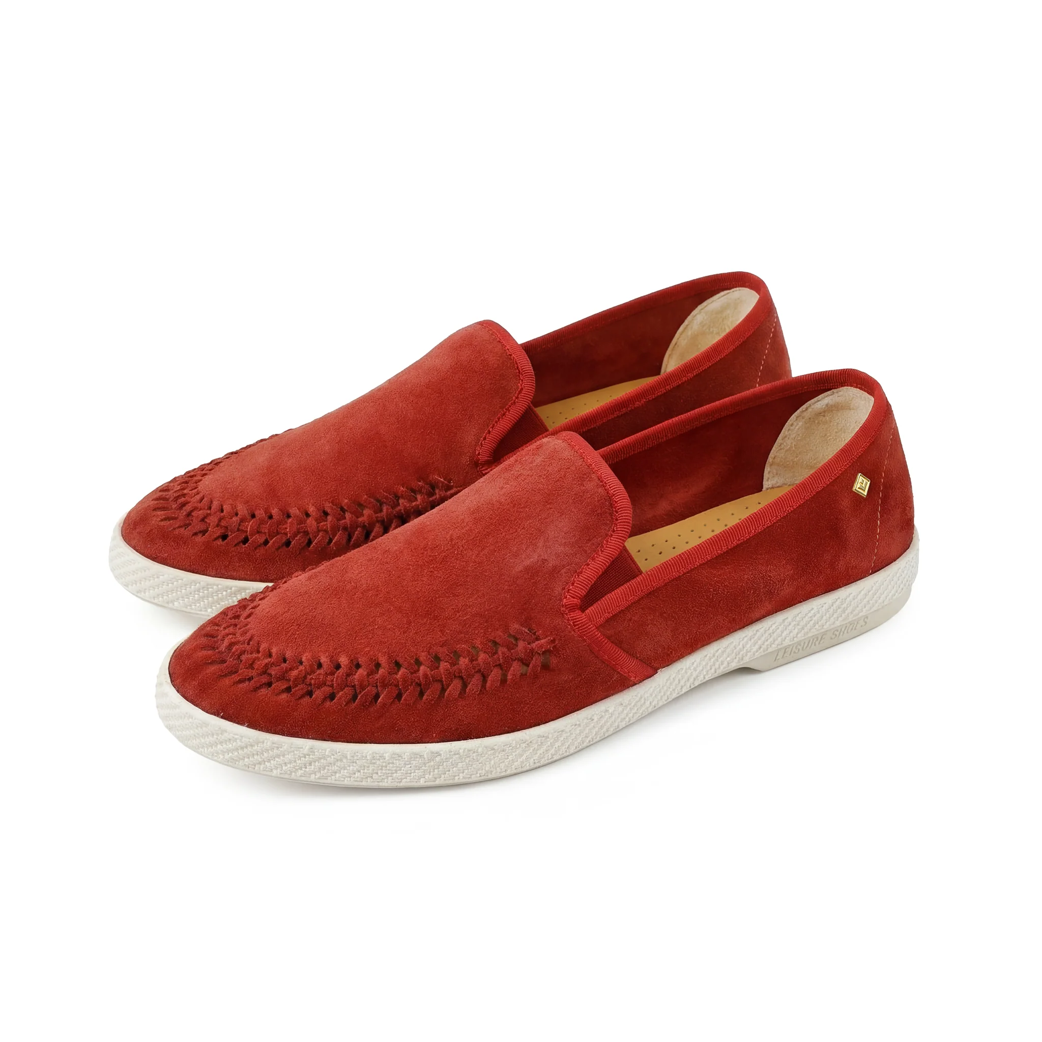 Classic Suede Tressé Rouge - Image 3