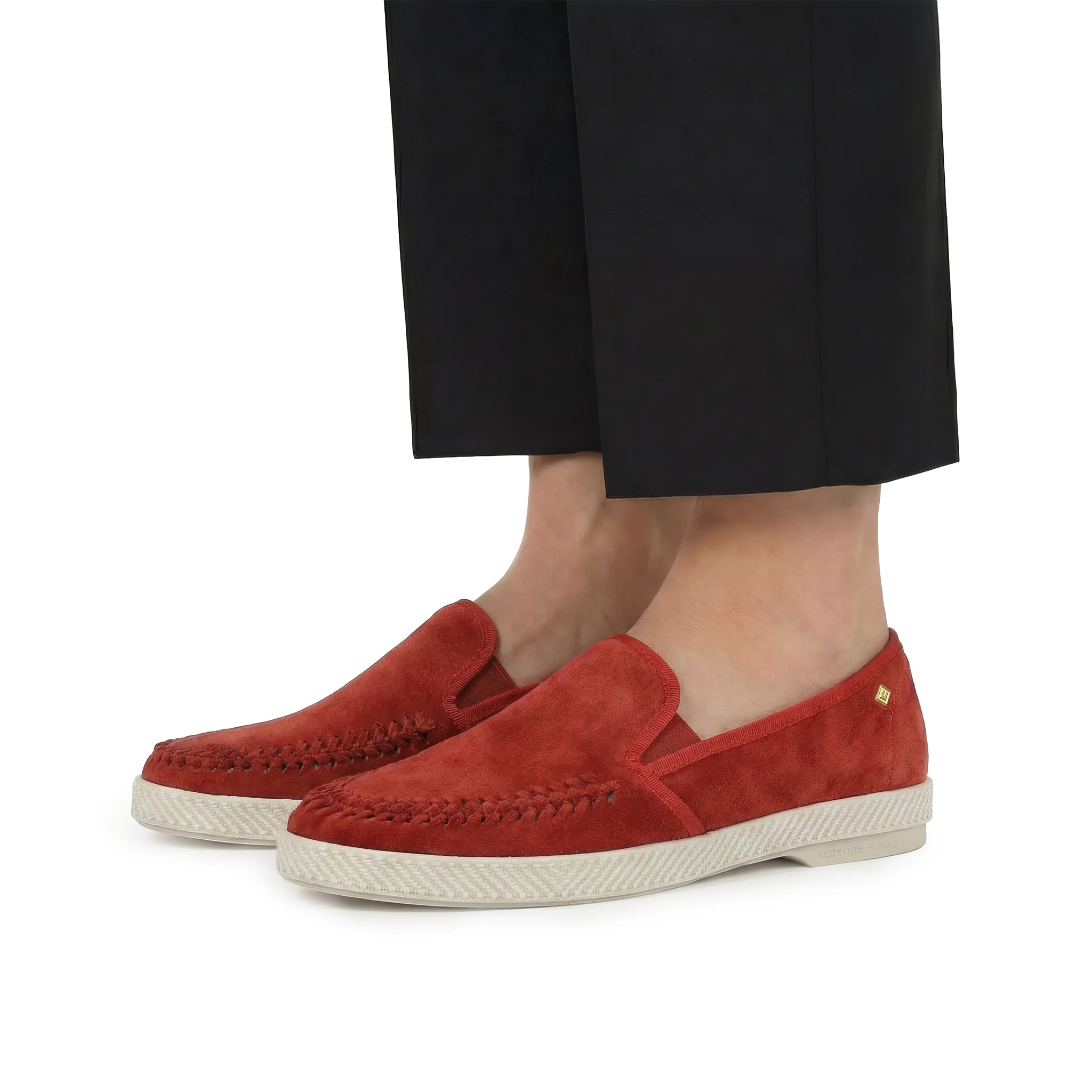 Classic Suede Tressé Rouge - Image 4