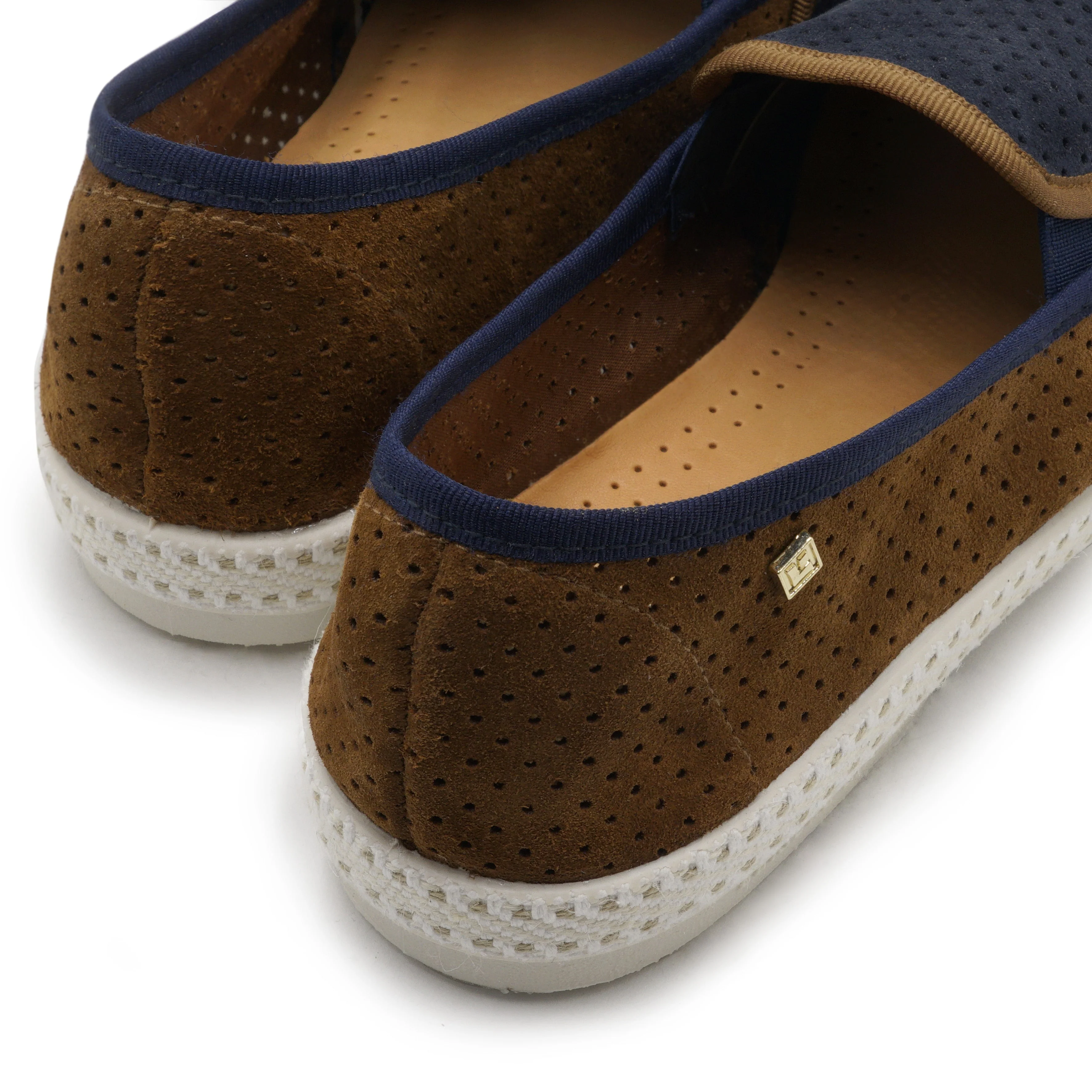 Classic Daim Match Marine Marron - Image 3