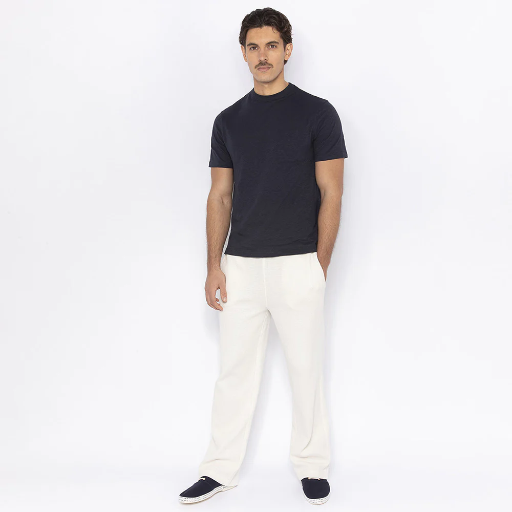 Pantalon en nid d'abeille avec lien de serrage - Image 3
