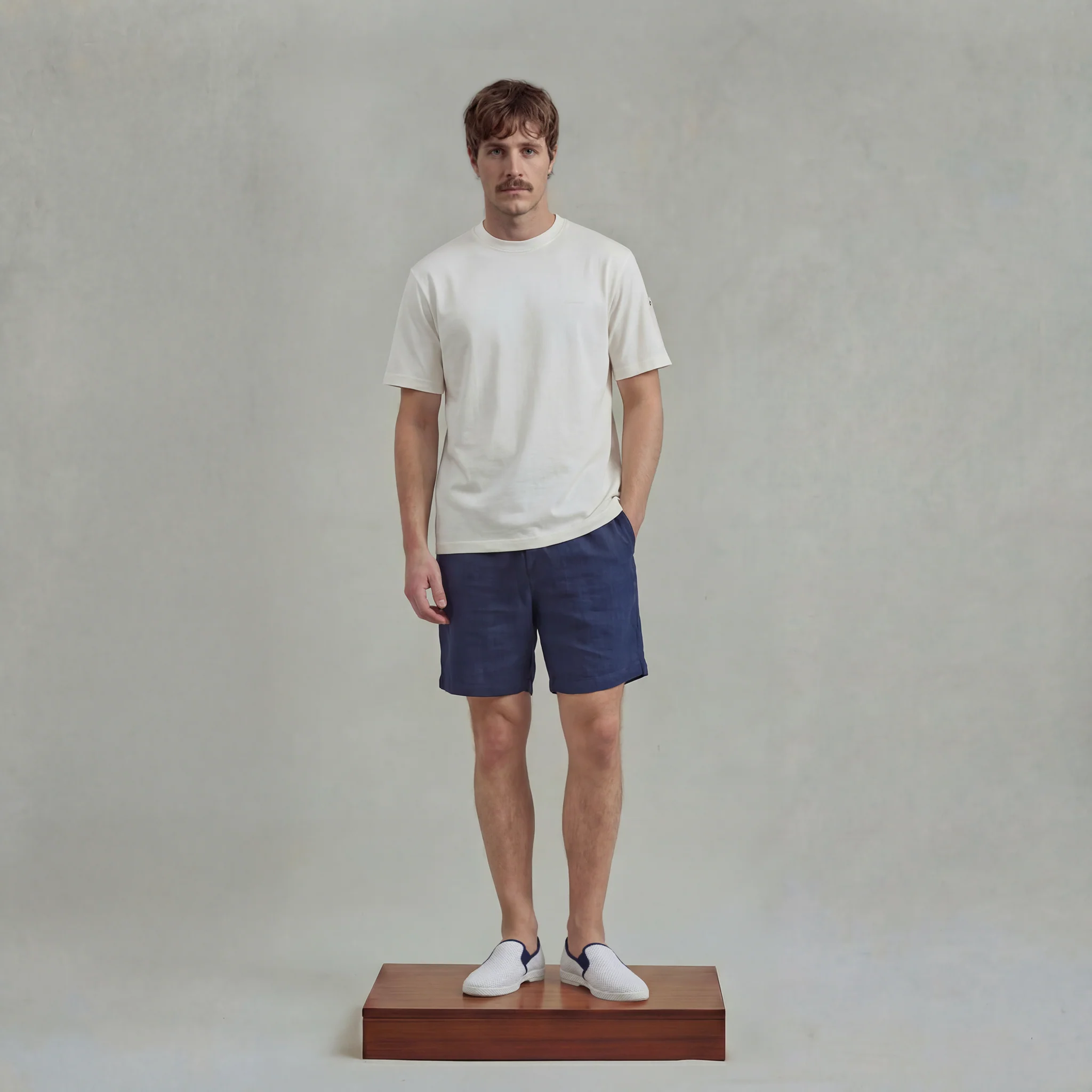 T-shirt avec poche sur la manche et broderie sur la poitrine - Image 3